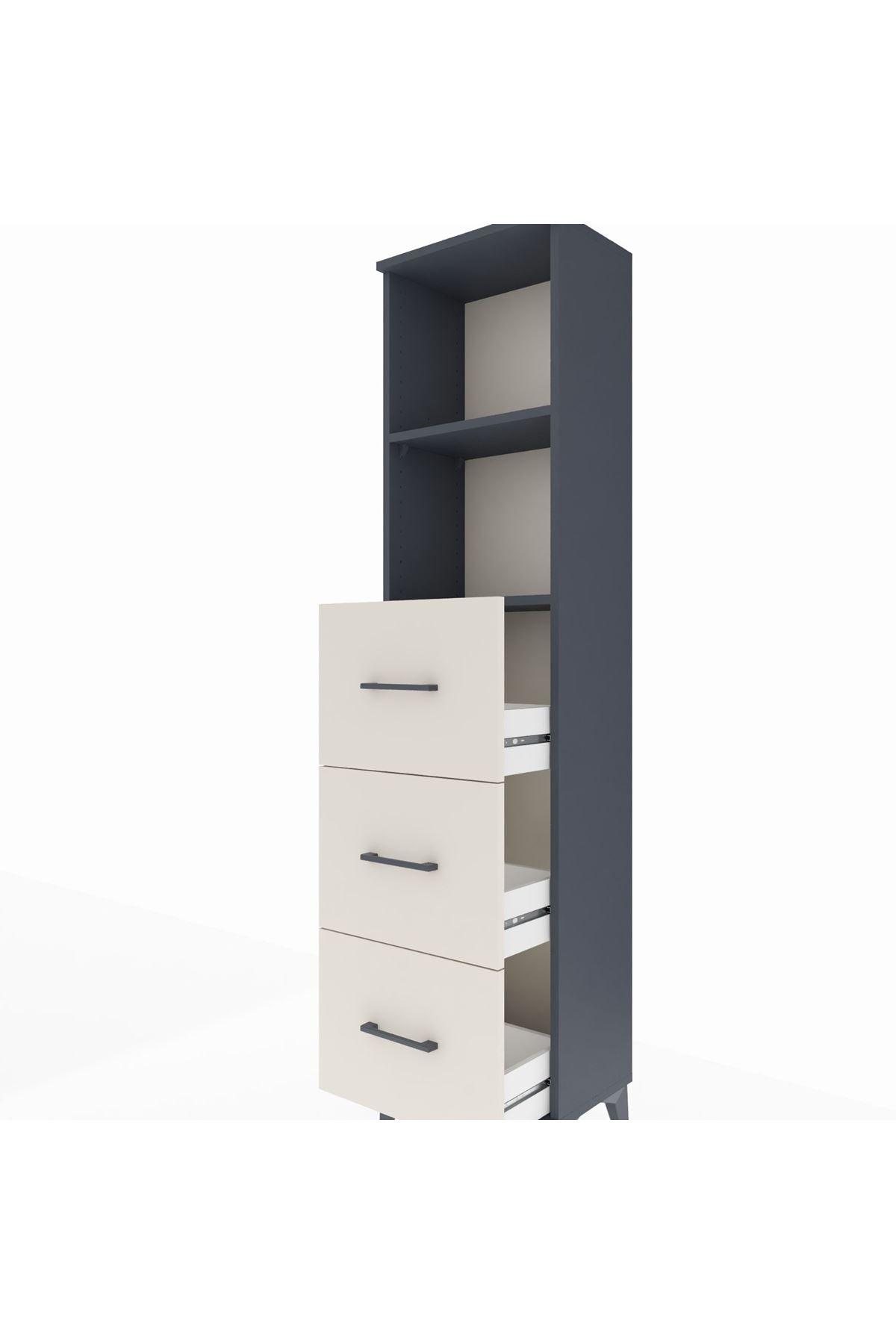 Arges Dolap 2 Raflı 3 Çekmeceli 44x30x182 - S22M052V4A