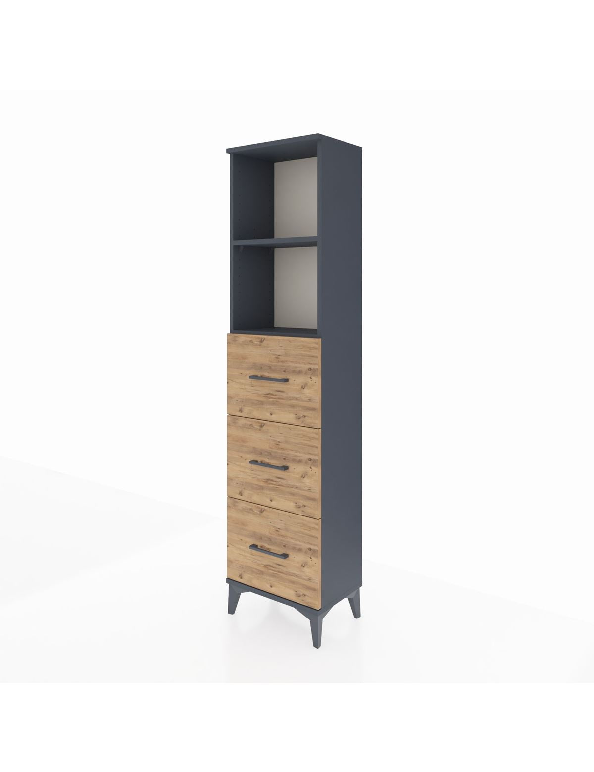 Arges Dolap 2 Raflı 3 Çekmeceli 44x30x182 - S22M052V6A