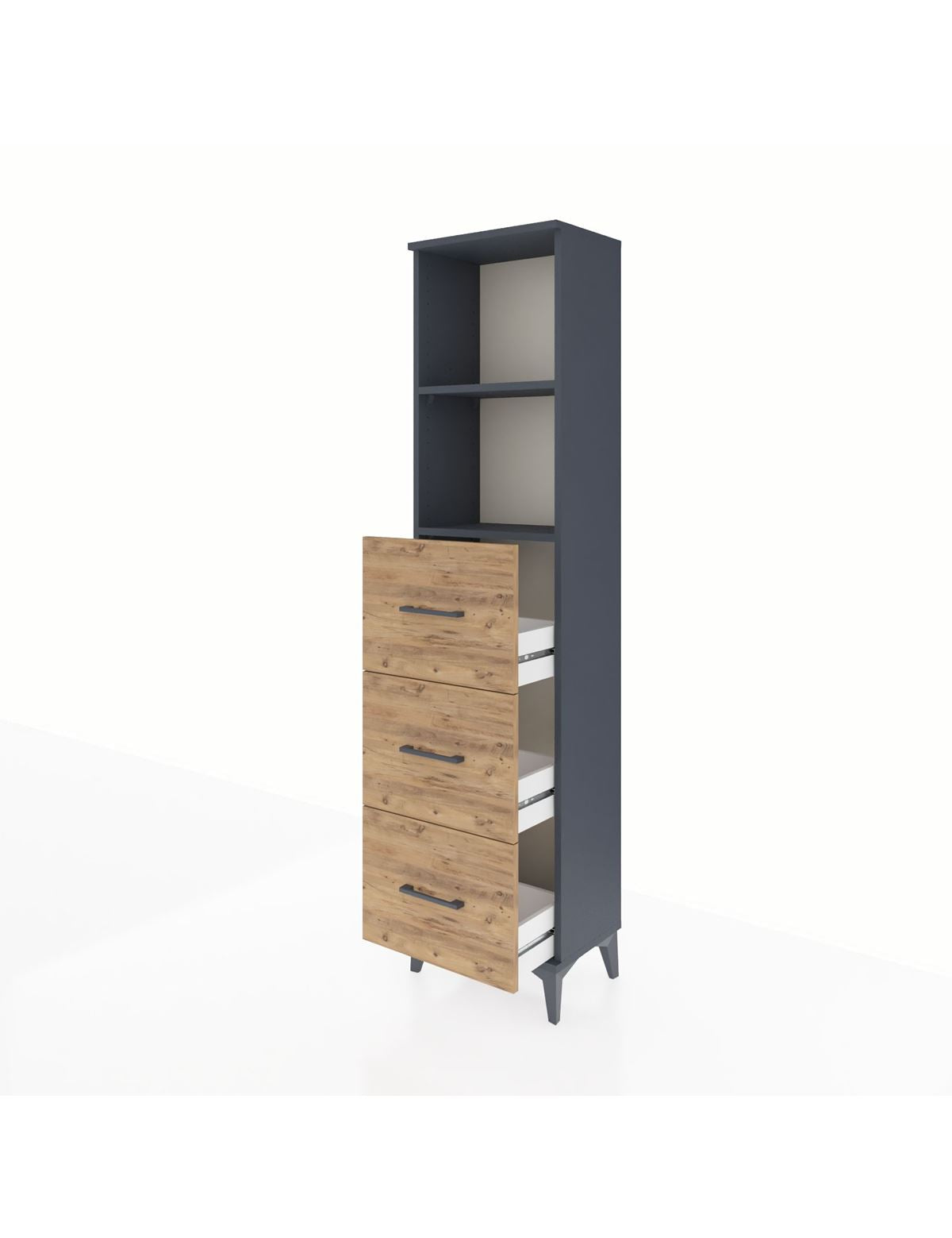 Arges Dolap 2 Raflı 3 Çekmeceli 44x30x182 - S22M052V6A