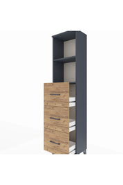 Arges Dolap 2 Raflı 3 Çekmeceli 44x30x182 - S22M052V6A
