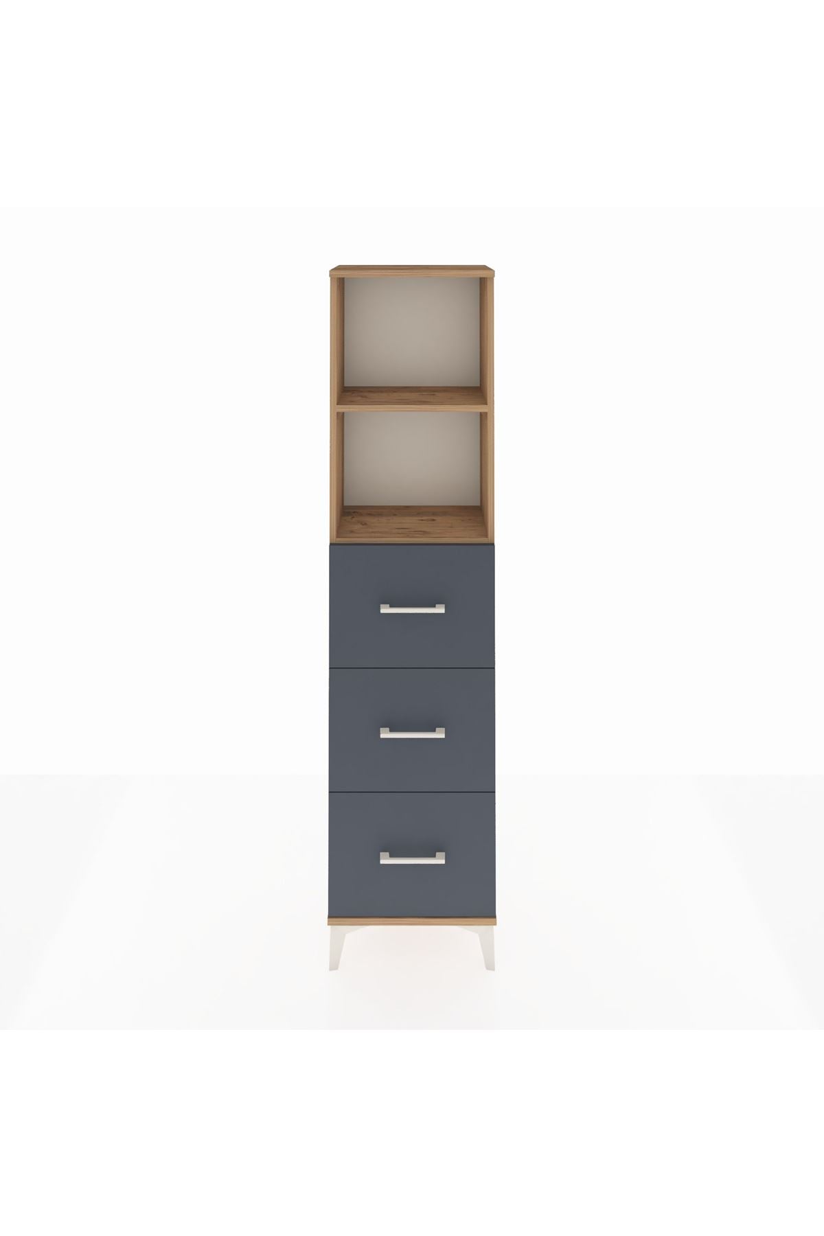 Arges Dolap 2 Raflı 3 Çekmeceli 44x30x182 - S22M052V8A