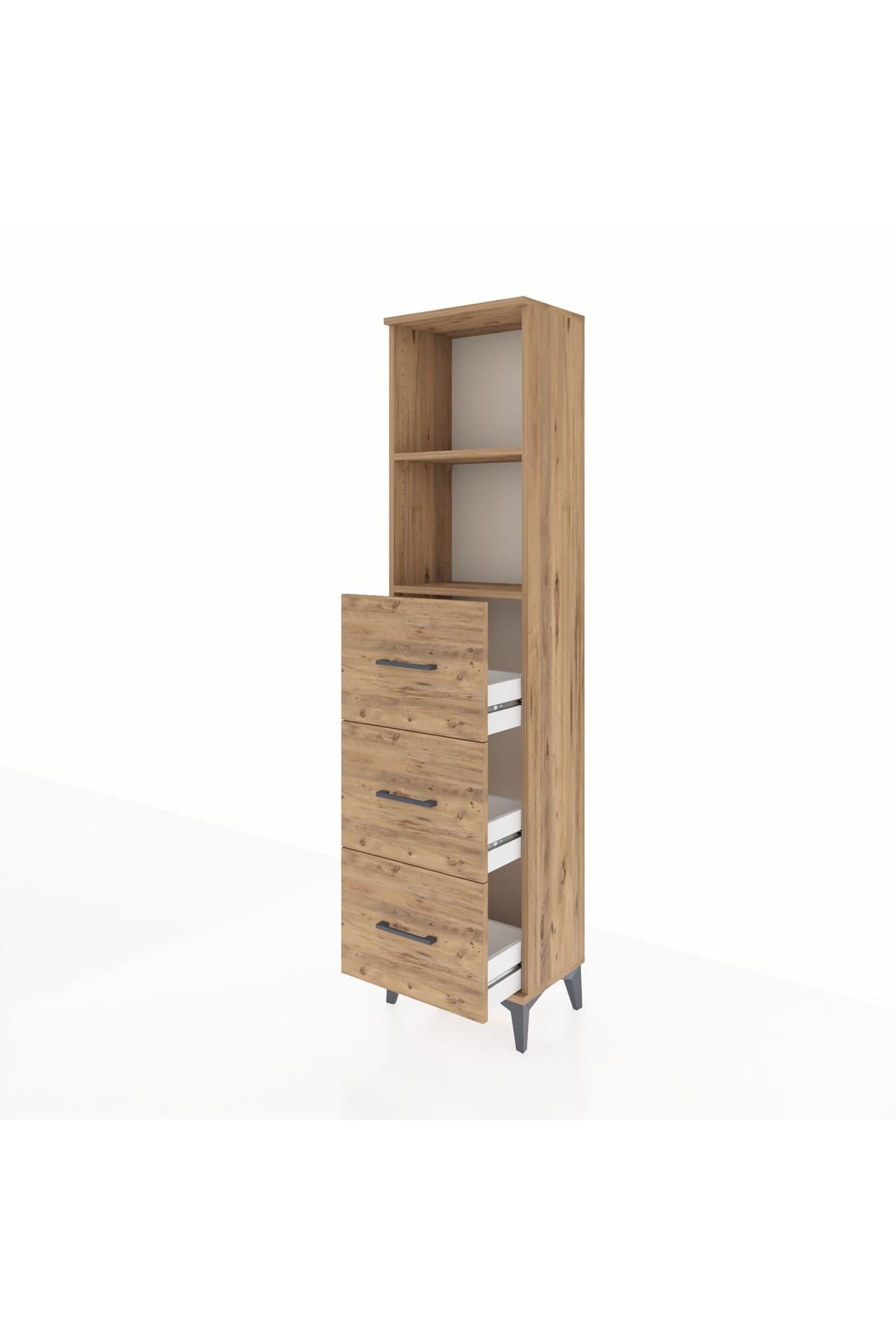 Arges Dolap 2 Raflı 3 Çekmeceli 44x30x182 - S22M052V9A