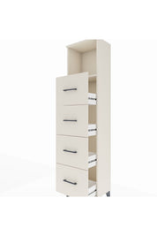 Arges Dolap Tek Raflı 4 Çekmeceli 44x30x182 - S22M053V1A