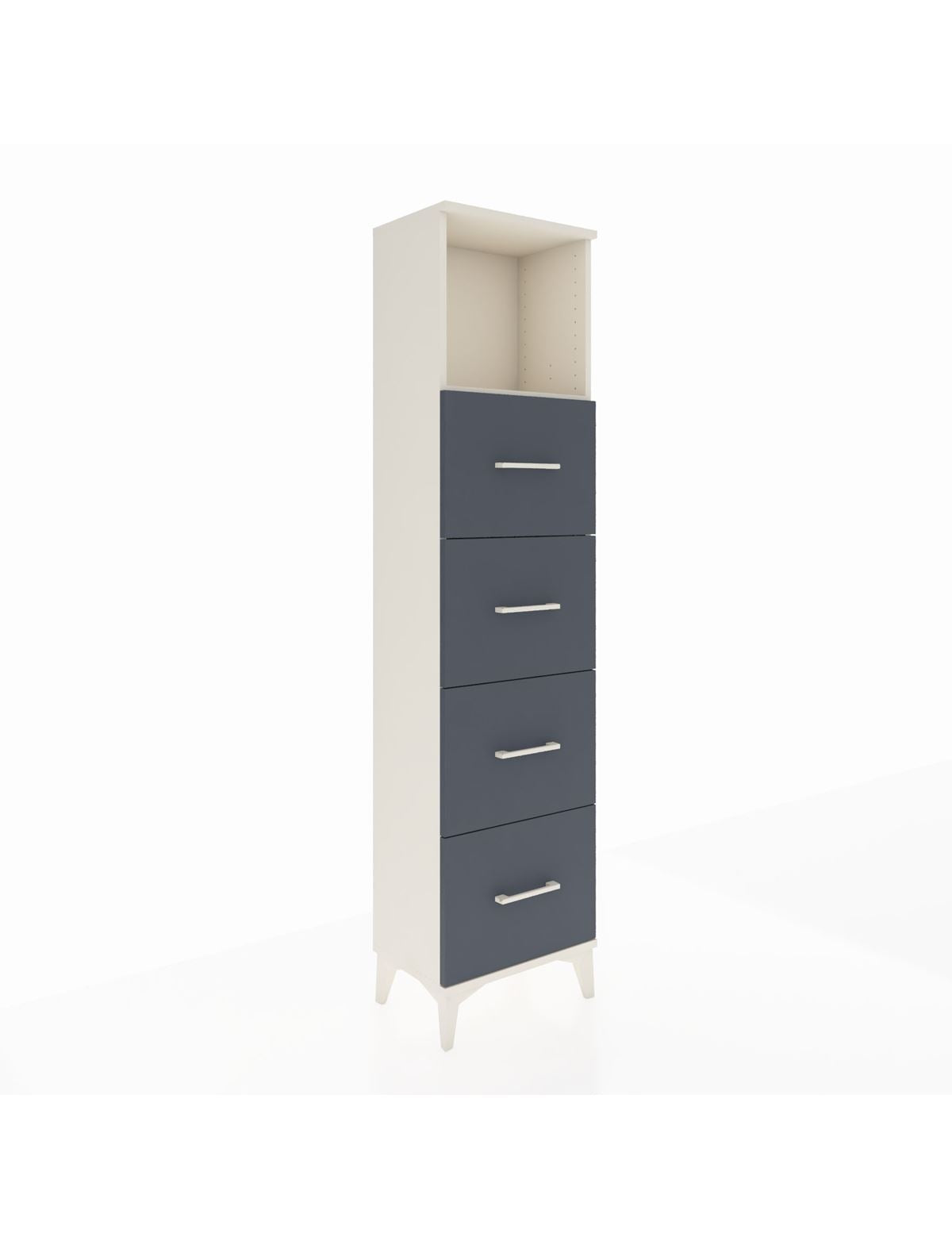 Arges Dolap Tek Raflı 4 Çekmeceli 44x30x182 - S22M053V2A