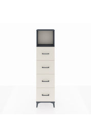 Arges Dolap Tek Raflı 4 Çekmeceli 44x30x182 - S22M053V4A