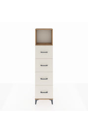 Arges Dolap Tek Raflı 4 Çekmeceli 44x30x182 - S22M053V7A
