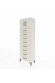 Arges Dolap 2 Raflı 8 Çekmeceli 2 Kapaklı 60x30x182 - S23M001V1A