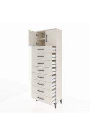 Arges Dolap 2 Raflı 8 Çekmeceli 2 Kapaklı 60x30x182 - S23M001V1A