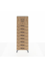 Arges Dolap 2 Raflı 8 Çekmeceli 2 Kapaklı 60x30x182 - S23M001V3A