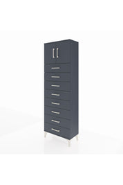 Arges Dolap 2 Raflı 8 Çekmeceli 2 Kapaklı 60x30x182 - S23M001V5A