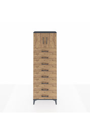 Arges Dolap 2 Raflı 8 Çekmeceli 2 Kapaklı 60x30x182 - S23M001V6A
