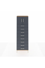 Arges Dolap 2 Raflı 8 Çekmeceli 2 Kapaklı 60x30x182 - S23M001V8A