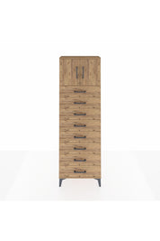 Arges Dolap 2 Raflı 8 Çekmeceli 2 Kapaklı 60x30x182 - S23M001V9A
