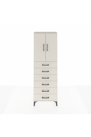 Arges Dolap 2 Raflı 6 Çekmeceli 2 Kapaklı 60x30x182 - S23M003V1A
