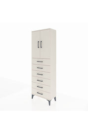 Arges Dolap 2 Raflı 6 Çekmeceli 2 Kapaklı 60x30x182 - S23M003V1A