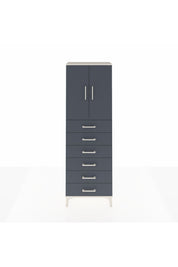 Arges Dolap 2 Raflı 6 Çekmeceli 2 Kapaklı 60x30x182 - S23M003V2A