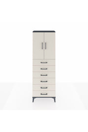 Arges Dolap 2 Raflı 6 Çekmeceli 2 Kapaklı 60x30x182 - S23M003V4A