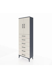 Arges Dolap 2 Raflı 6 Çekmeceli 2 Kapaklı 60x30x182 - S23M003V4A