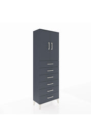 Arges Dolap 2 Raflı 6 Çekmeceli 2 Kapaklı 60x30x182 - S23M003V5A