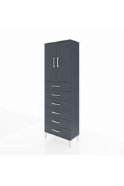 Arges Dolap 2 Raflı 6 Çekmeceli 2 Kapaklı 60x30x182 - S23M003V5A