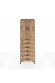 Arges Dolap 2 Raflı 6 Çekmeceli 2 Kapaklı 60x30x182 - S23M003V9A