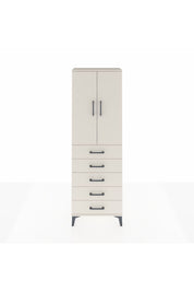 Arges Dolap 3 Raflı 5 Çekmeceli 2 Kapaklı 60x30x182 - S23M004V1A