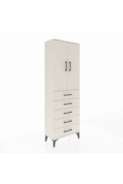 Arges Dolap 3 Raflı 5 Çekmeceli 2 Kapaklı 60x30x182 - S23M004V1A