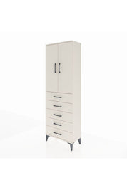 Arges Dolap 3 Raflı 5 Çekmeceli 2 Kapaklı 60x30x182 - S23M004V1A