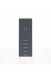 Arges Dolap 3 Raflı 5 Çekmeceli 2 Kapaklı 60x30x182 - S23M004V2A