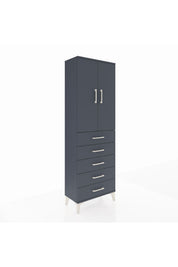 Arges Dolap 3 Raflı 5 Çekmeceli 2 Kapaklı 60x30x182 - S23M004V5A