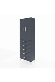 Arges Dolap 3 Raflı 5 Çekmeceli 2 Kapaklı 60x30x182 - S23M004V5A