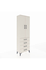 Arges Dolap 3 Raflı 4 Çekmeceli 2 Kapaklı 60x30x182 - S23M005V1A