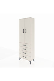 Arges Dolap 3 Raflı 4 Çekmeceli 2 Kapaklı 60x30x182 - S23M005V1A