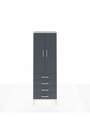 Arges Dolap 3 Raflı 4 Çekmeceli 2 Kapaklı 60x30x182 - S23M005V2A