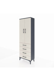 Arges Dolap 3 Raflı 4 Çekmeceli 2 Kapaklı 60x30x182 - S23M005V4A
