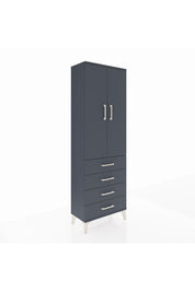 Arges Dolap 3 Raflı 4 Çekmeceli 2 Kapaklı 60x30x182 - S23M005V5A
