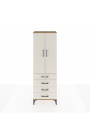 Arges Dolap 3 Raflı 4 Çekmeceli 2 Kapaklı 60x30x182 - S23M005V7A