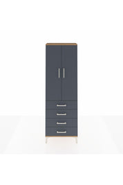 Arges Dolap 3 Raflı 4 Çekmeceli 2 Kapaklı 60x30x182 - S23M005V8A