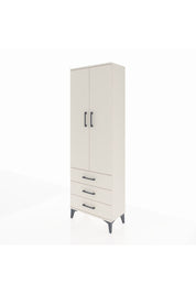 Arges Dolap 4 Raflı 3 Çekmeceli 2 Kapaklı 60x30x182 - S23M006V1A