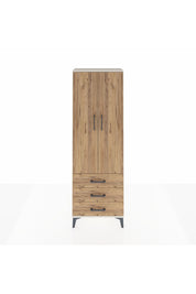 Arges Dolap 4 Raflı 3 Çekmeceli 2 Kapaklı 60x30x182 - S23M006V3A
