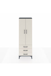 Arges Dolap 4 Raflı 3 Çekmeceli 2 Kapaklı 60x30x182 - S23M006V4A