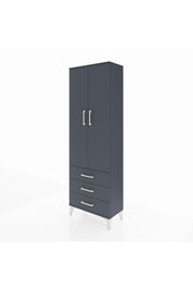 Arges Dolap 4 Raflı 3 Çekmeceli 2 Kapaklı 60x30x182 - S23M006V5A