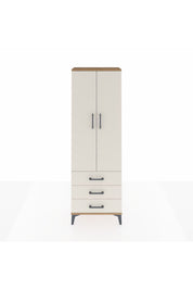 Arges Dolap 4 Raflı 3 Çekmeceli 2 Kapaklı 60x30x182 - S23M006V7A