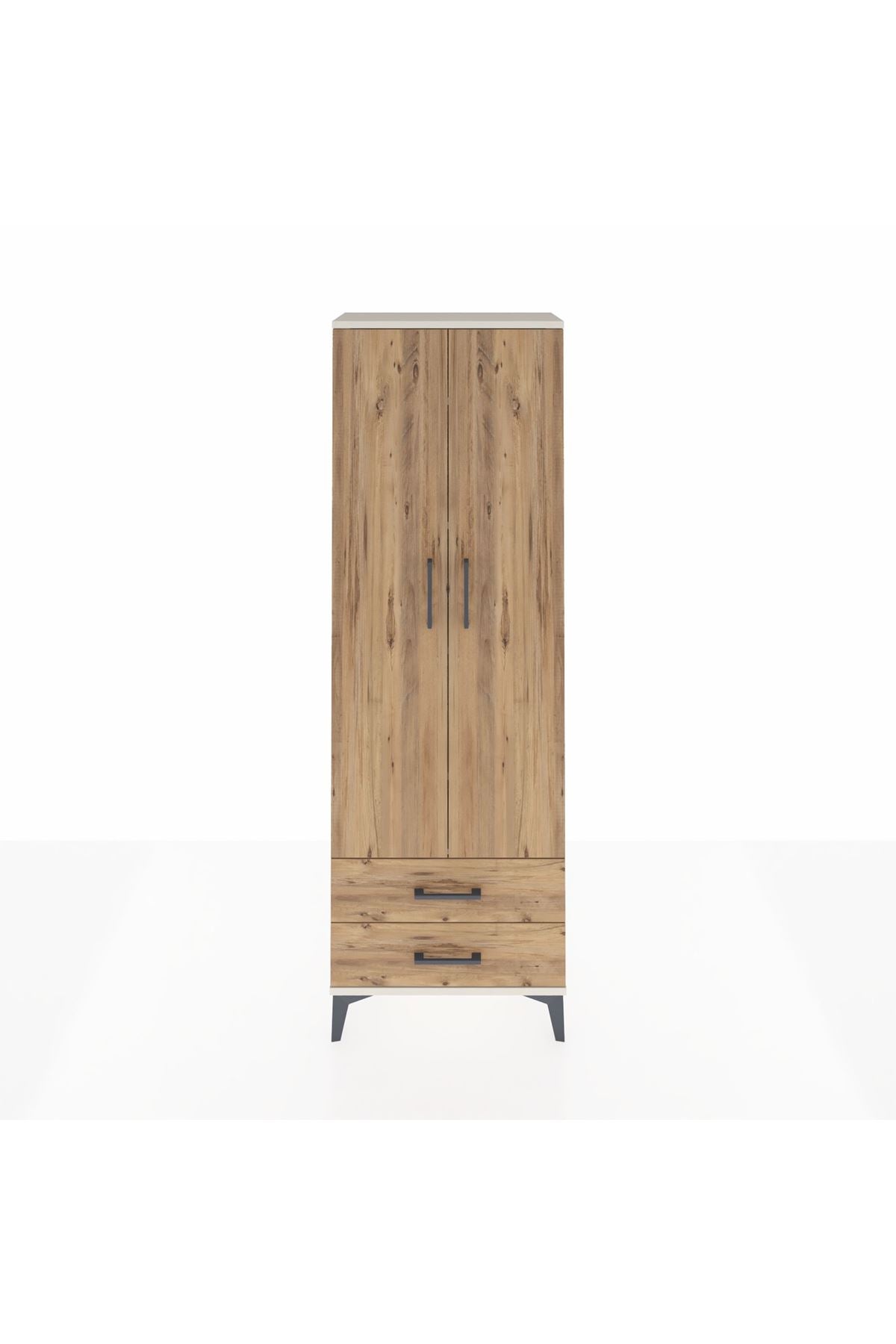 Arges Dolap 5 Raflı 2 Çekmeceli 2 Kapaklı 60x30x182 - S23M007V3A