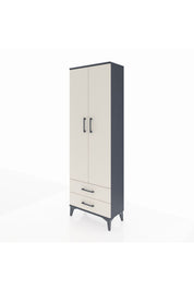 Arges Dolap 5 Raflı 2 Çekmeceli 2 Kapaklı 60x30x182 - S23M007V4A