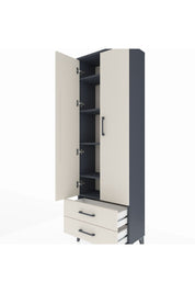 Arges Dolap 5 Raflı 2 Çekmeceli 2 Kapaklı 60x30x182 - S23M007V4A