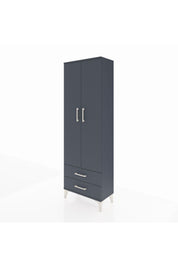 Arges Dolap 5 Raflı 2 Çekmeceli 2 Kapaklı 60x30x182 - S23M007V5A