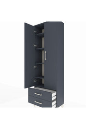 Arges Dolap 5 Raflı 2 Çekmeceli 2 Kapaklı 60x30x182 - S23M007V5A