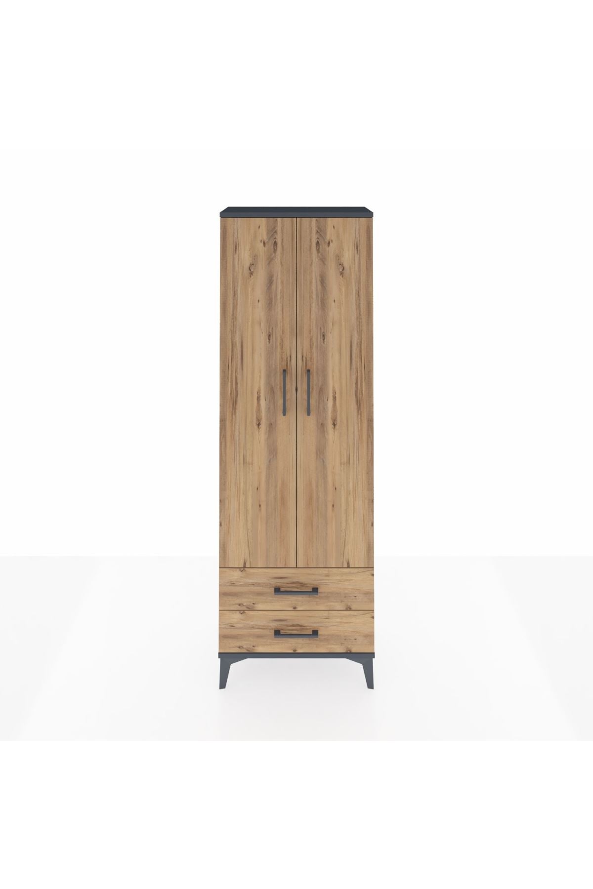 Arges Dolap 5 Raflı 2 Çekmeceli 2 Kapaklı 60x30x182 - S23M007V6A