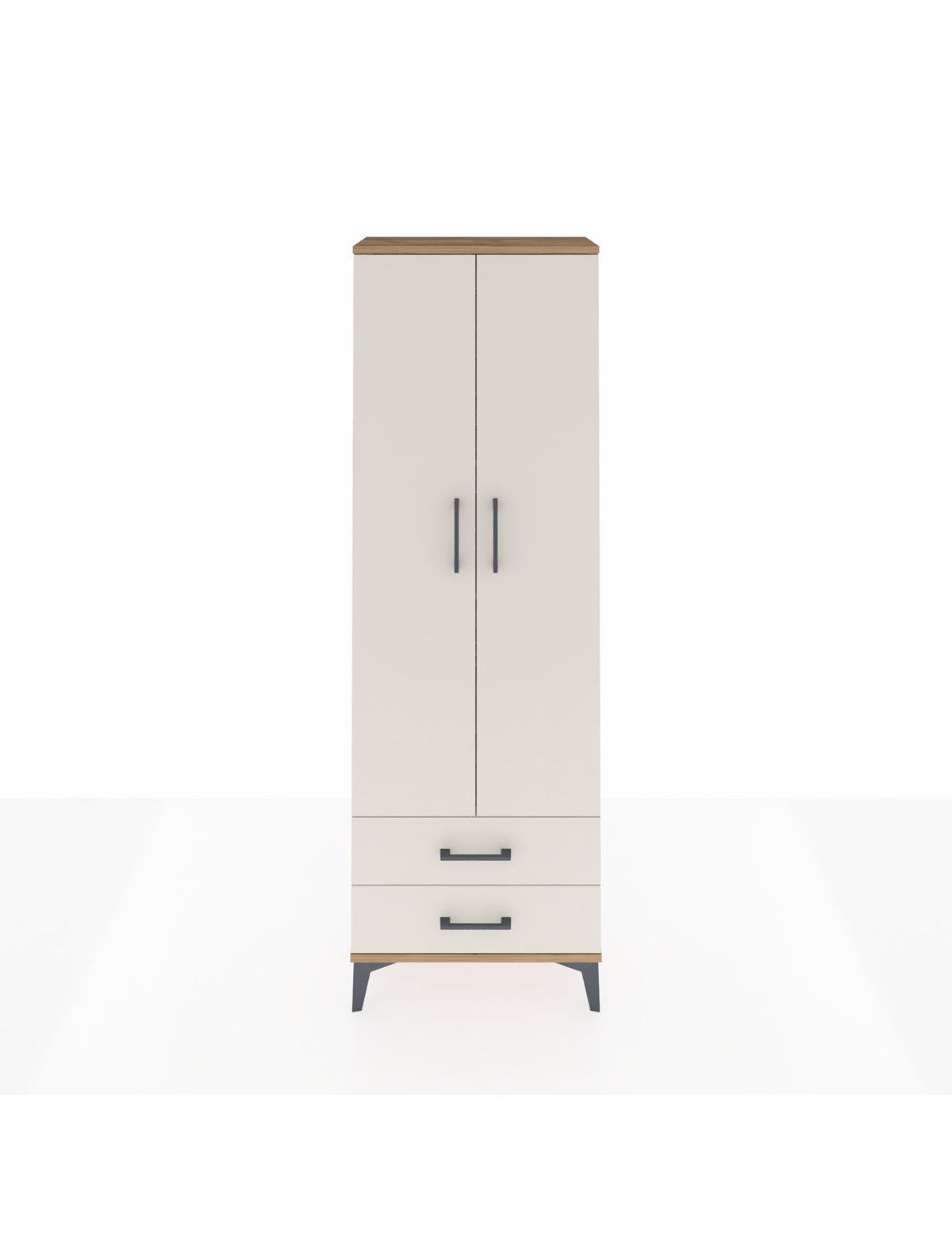 Arges Dolap 5 Raflı 2 Çekmeceli 2 Kapaklı 60x30x182 - S23M007V7A